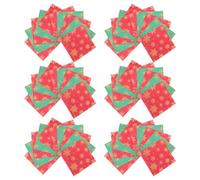 YARNOW 100pcs Christmas Paper Napkins Disposable Red and Green Paper Dinner Napkins with Strong Absorbency for Festive Holiday Vibe and Large Family Feasts Winter Xmas Table Decoration