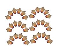 YARNOW 100Pcs Faux Acorns for Crafting Reusable Decorative Props for Christmas Autumn and Halloween Sturdy Acorn Ornaments for Home Decor and Floral Arrangements