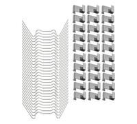 YARNOW 100pcs Greenhouse Glass Pane Clips Stainless Steel Leaf Spring Clips with Rust Resistance and Smooth Polished Surface for Garden and Greenhouse Use to Prevent Glass from Breaking