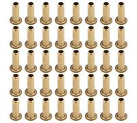 YARNOW 100pcs Metal Hollow Harp Rivets 8mm X 2.5mm Tubular Eyelets for Lyre Strings Musical Instrument Accessories