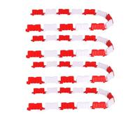 YARNOW 100pcs Miniature Rc Road Track Barriers and Traffic Sign for Boys and Creative DIY Racing Course Accessories with Vibrant Red and White Traffic Fences for Drift Racing Play