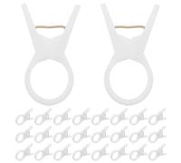 YARNOW 100pcs Plant Clips: Fixing Grape Vine Clips for Garden Netting Climbing Plants, Garden Support Clamps for Tomato, Grape, Orchid, Vegetable, Flower White