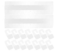 YARNOW 100pcs PVC Adhesive Hanging Tabs Hooks with High Reliability and Precision Production for Home Storage and Organization