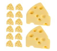 YARNOW 100pcs Tiny Fake Cheese Miniatures Resin Cheese Accessory Italian for Diy Decorative Accessories