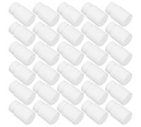 YARNOW 100pcs White Plastic Pill Bottles Leakproof Screw Top Small Capsule Storage Containers Portable Travel Medication Jars PE Material for Vitamins and Supplements