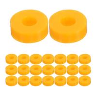 YARNOW 100Pcs Yellow Plastic Shaft Sleeves 2.0Mm for Model Making, Clamping Insert Bushings for Straight Axles, for Educational and Vehicle Applications