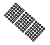 YARNOW 105pcs Black Paper Pool Table Marker Dots for Snooker and Pool Tables, Accurate Ball Positioning Stickers with Conflict Reduction Feature, for Practice and Game Rooms