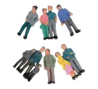 YARNOW 10pcs 1: 87 Miniature Train Scenery Figures Mixed Style Plastic