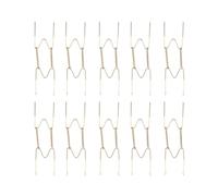 YARNOW 10pcs 8 Inch Spring Style Invisible Wire Hanger Hooks for Plates and Trays, Practical Stainless Steel Plate Holders for Wall Decoration and Decorating Porch