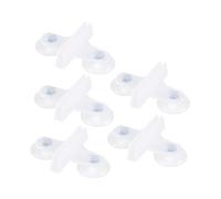 YARNOW 10pcs Aquarium Plate Clamp Suction Cup Clip for Fish Tank Glass and Acrylic Isolation Plates White Plastic Vertical and Oblique Fixation for Aquarium Use