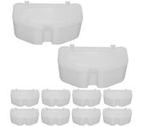 YARNOW 10pcs Bird Feeder for Inside Cage, No Mess Parrot Food Tray, Splash-Proof Bird Food Holder, Hanging Feeding Dishes, Cage Accessories for Parakeet