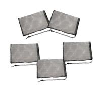 YARNOW 10pcs Black Polyester Aquarium Filter Bags Mesh Strainers for Fish Tank Filtration Reusable Mesh Pouches for Debris and Waste Removal in Aquariums