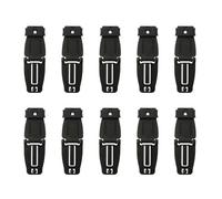 YARNOW 10PCS Black Webbing Buckle for Backpack Accessories High Tensile Strength Molle Connector Clips Outdoor Rucksack Strap Fixing Buckles for Shoulder and Hip Straps