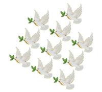 YARNOW 10Pcs Brooch Pin Accessory Vintage Brooch Lightweight Fade Resistant Cartoon Dove Design Elegant Sophisticated Classic Meaningful Present Symbolic Meaning