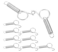 YARNOW 10pcs Cage Door Hanging Hook Cage Door Fixed Hanger Quick Opening and Closure Stainless Steel 2.75x1.30x0.79inch