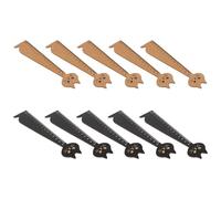 YARNOW 10pcs Cartoon Cat Shape Wooden Rulers Retro Style School Stationery DIY Handwriting Learning Tools and Teachers, Wear Resistant and Easy to Identify, for Exam and Office Use