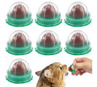 YARNOW 10Pcs Catnip Candy Lollipops for Cats Lickable Cat Snacks with Wall Sticker Random Flavors Rich Elements Each Kitten Treats