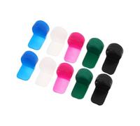 YARNOW 10pcs Clarinet Thumb Rest Cushions Silicone Comfortable Silicone Material round Shape Long Handle Structure for Easy Attachment and Removal Suitable for Long Practice
