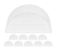 YARNOW 10pcs Clear Half Circular Tray - Refractive Water Container Physical Optics Experiment Refraction Water Tank for Physics Education - 3.07x1.50x1.38in