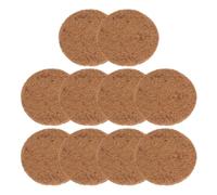 YARNOW 10pcs Coconut Fiber Bird Nest Mats Round Thick Coir Pads for Egg Protection Soft Pet Nesting Material and Flowerpot Bottom Substrate Lightweight Premium Support for Pigeons Doves