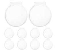 YARNOW 10pcs Coin Capsules for Medal 50mm - Clear Display Box for Badge & Challenge Coin - Airtight Showcase Holder Fit Collectors Souvenir Presentation