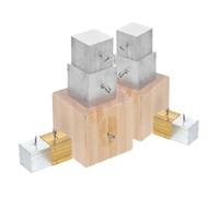 YARNOW 10Pcs Density Activity Set with Copper Iron Aluminum and Wooden Cubes for Science Experiments and Stem Teaching Tools for Classroom Use