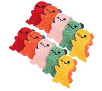 YARNOW 10pcs Dinosaur Snap Hair Clips for Cute Cartoon Barrettes with Metal Claws Wool Trim Color Stylish Hair Accessories for Teens Parties Daily Use