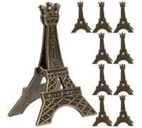 YARNOW 10pcs Eiffel Tower Photo Holders Alloy Memo Clips Sturdy Simple Design Table Card Stand for Party Supply and Desktop Display
