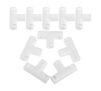 YARNOW 10pcs Foldable Bathtub Three-Way Joint Bath Bucket Three-Way Adapter Stable Structure Quick Setup Plastic for Home Bathroom Use