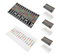 YARNOW 10pcs Guitar Fretboard Stickers Scale Decals for Beginner Learner Practicing Note Markers for Electric Acoustic Guitar Accessories