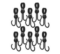 YARNOW 10pcs Heavy Duty Stroller Hooks Multi-Function Shopping Trolley Bag Hangers Rotatable Universal Pram Accessories for Baby Strollers and Buggies