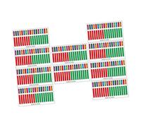 YARNOW 10pcs Kalimba Note Scale Stickers Thumb Piano Decals for Beginners Easy to Install Lightweight Practical Music Supplies for Learning Practicing