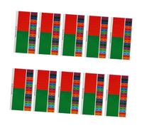 YARNOW 10pcs Kalimba Scale Stickers Bright Colorful Thumb Piano Note Decals for Beginners Easy to Read Durable Musical Finger Piano Learning Aid