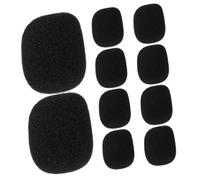 YARNOW 10pcs Microphone Windscreen Covers Bulk Mini Mic Caps Foam Lapel Headset Shield Protection Pop Filter for Ktv and Stage Use