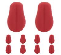 YARNOW 10pcs Miniature Fake Tongue for Doll Making and DIY Projects, Realistic Plastic Tongue Accessories for Animal Dolls and Stuffed Animals, Encourages Skill Development