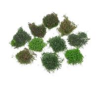 YARNOW 10pcs Miniature Grass Tufts for Diorama Model Railroad Scenery