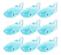 YARNOW 10Pcs Miniature Ocean Resin Whale and Shark Figurines Set, Tiny Fish Decorations for Dollhouse, Aquarium, and Micro Landscape