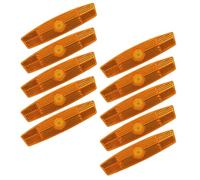 YARNOW 10Pcs Orange Bicycle Wheel Reflectors Spoke Reflective Signs Plastic Warning Safety Gear for Mountain Bike Night Riding