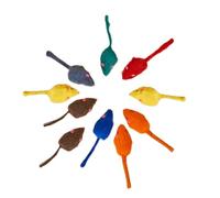 YARNOW 10pcs Pack Interactive False Mice Cat Made of Cony Hair, Mouse Shaped and Bite Resistant, for Strengthening Friendship between You and Your Cat Random Color