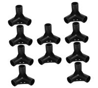YARNOW 10PCS Plastic Four-Way and Three-Way Corner Connectors for Gardening Pipe Frames Grape Trellis Greenhouse Sunscreen Shed Supports Impact-Resistant PP Material