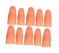 YARNOW 10PCS Realistic Fake Finger Props Plastic Simulation Finger Mold with Natural Nails for Tricks and Prank Performances Includes Regular Large