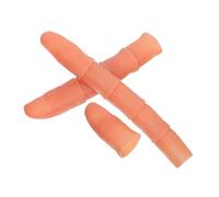 YARNOW 10PCS Realistic Simulation Fake Finger Props Soft Plastic Finger Mold for Tricks Party Supplies Nail Art Practice Large Styles
