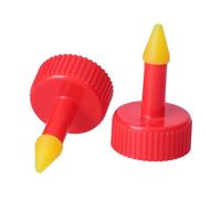 YARNOW 10pcs Red PVC Watering Nozzles for Plants and Flowers with Controlled Water Volume and Directional Watering, Portable Gardening Tool for Home and Household Use