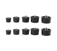 YARNOW 10pcs Replacement Rubber Hammer Tips for Mallet Heads, Wear-Resistant and Black Rubber Material, for Working with Delicate Materials and Finishes or Assembling Furniture