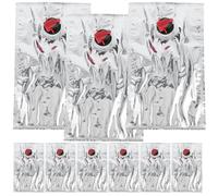 YARNOW 10pcs Reusable Beverage Pouches with Spout 1l Silver Travel Wine Bladders for Outdoor Activities and Bars, Made from Sturdy Ny Vmpet Pe Material, Convenient and Portable Drinking