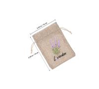 YARNOW 10pcs Reusable Cotton Drawstring Bags with Easy Storage, Small Burlap Sachet Bags 10x14cm, for Wedding Party Favors, Lavender Scented Pouches for Clothes and DIY Crafts