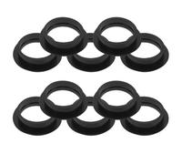 YARNOW 10pcs Rubber Washer Set: Reversing Sensor Replacement Gaskets - Backup Sensor Assistance Rubber Rings For Car Bumper - Portable Seal Ring Parts For Repair (Black)