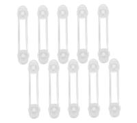 YARNOW 10pcs Safety Locks for Boys and Girls Childproof Drawer Latch Soft Flexible Material for Kitchen Cabinet