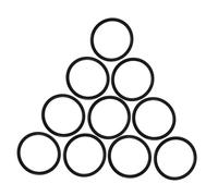 YARNOW 10pcs Sealing Rubber Ring Epdm O-ring Gasket for Sound Bowl Rubber Rings Singing Bowl Cushion Instruments Cushion Gasket