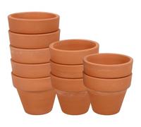 YARNOW 10pcs Small Mini Terracotta Pot Clay Ceramic Succulent Flower Pots for Cactus Plants for Indoor Outdoor Gardening and Wedding Decor